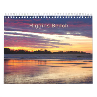 Calendrier photographique de Higgins Beach Maine 2