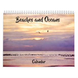 Calendrier photographique des plages et des océans