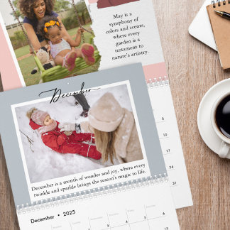 Calendrier Photos de famille de devis personnalisées Unique c