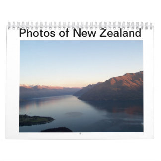 Calendrier Photos de Nouvelle-Zélande