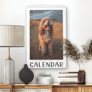 Calendrier Photos Familiales Modernes Jolies manuscrites