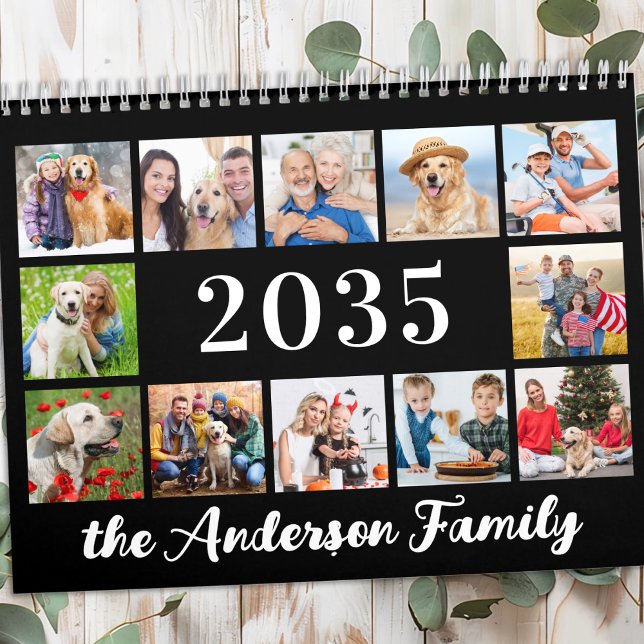 Calendrier Photos Modernes 2026 Famille Personnalisée Créer V (Créateur téléchargé)