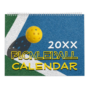 Calendrier PICKLEBALL personnalisable pour n'impor
