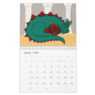 Calendrier Pierres précieuses & Dragons