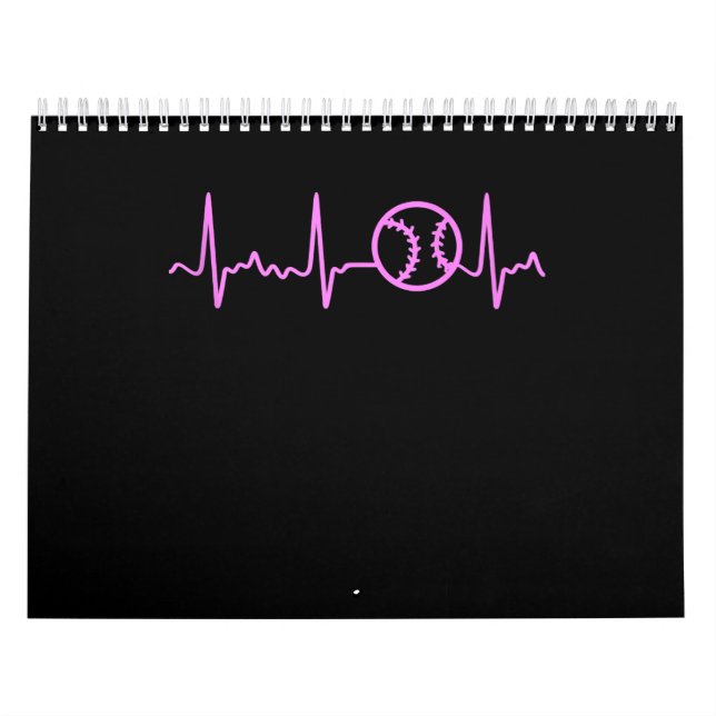 Calendrier Pink Hearbeat Baseball Sensibilisation au cancer d (Protection)