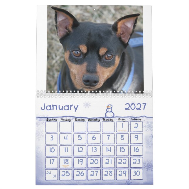 Calendrier Pinschers miniatures ! (Jan 2027)
