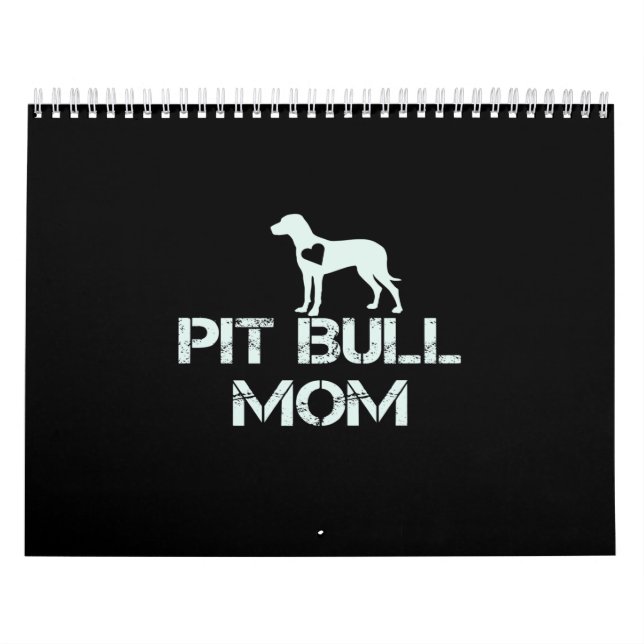 Calendrier Pitbull maman aime tellement les chiots (Protection)
