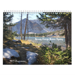 Calendrier Pittoresque de la gamme de neige du Wyo