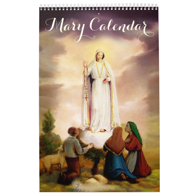 Calendrier Pix-Dezines Apparitions de Notre Dame, Vierge Mari (Protection)