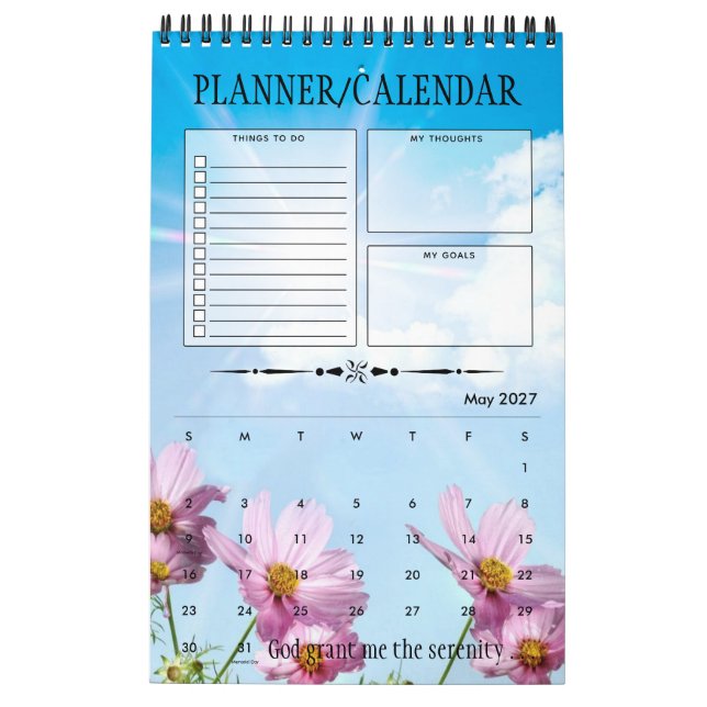 Calendrier Planificateur cadeau de récupération de prières de (Mai 2027)