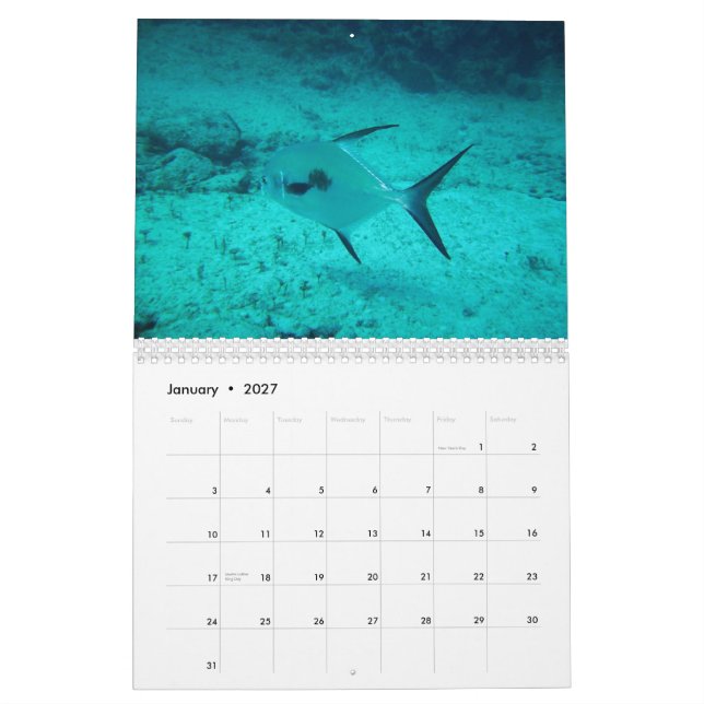 Calendrier Playa del Carmen, Mexique (Jan 2027)