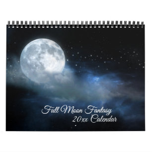 Calendrier Pleine lune Imaginaire Lunaire Surréalisme Céleste