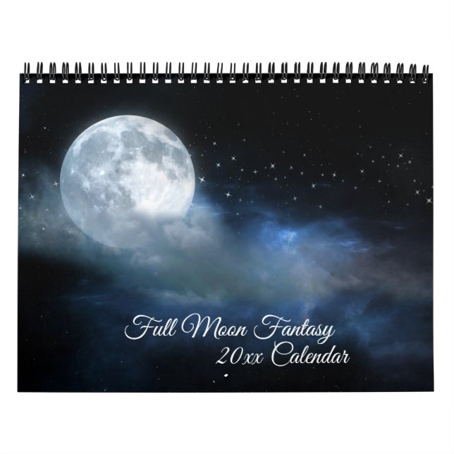 Calendrier Pleine lune Imaginaire Lunaire Surréalisme Céleste (Protection)