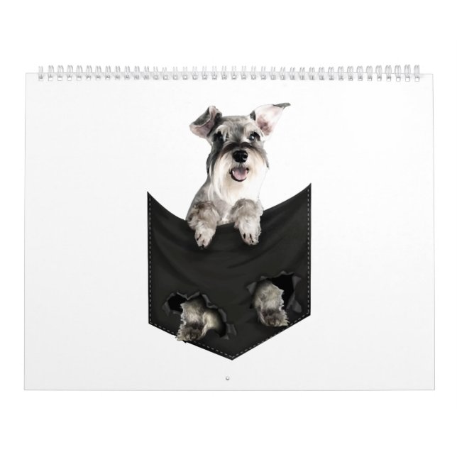Calendrier Poche Schnauzer moyenne classique (Protection)