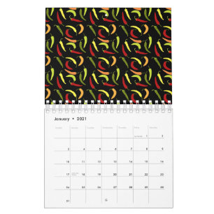 Calendrier Poivrons rouges Cinco de Mayo Cuisine mexicaine é
