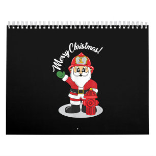 Calendrier Pompier de Noël Père Noël Winter