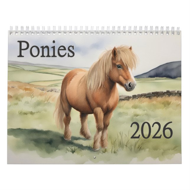 Calendrier Poneys 2026  (Protection)