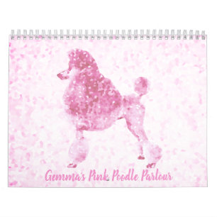 Calendrier Poodle rose