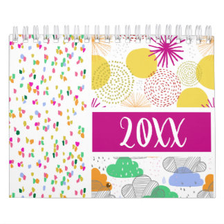 Calendrier Pop moderne Motif contemporain