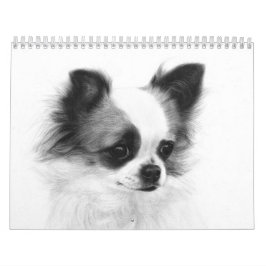 Calendrier Portraits de Chihuahua peints à la main