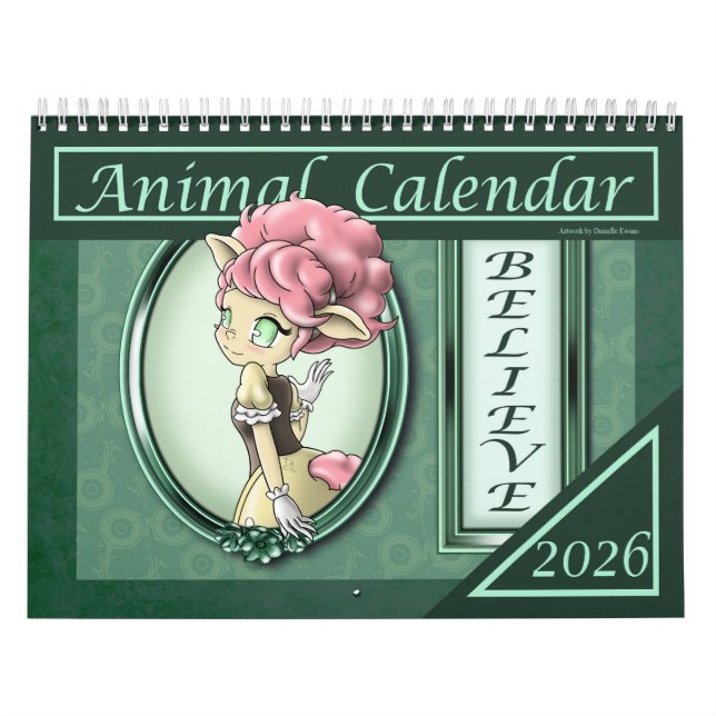 Calendrier positif de l'animal Anime 2026 (Protection)