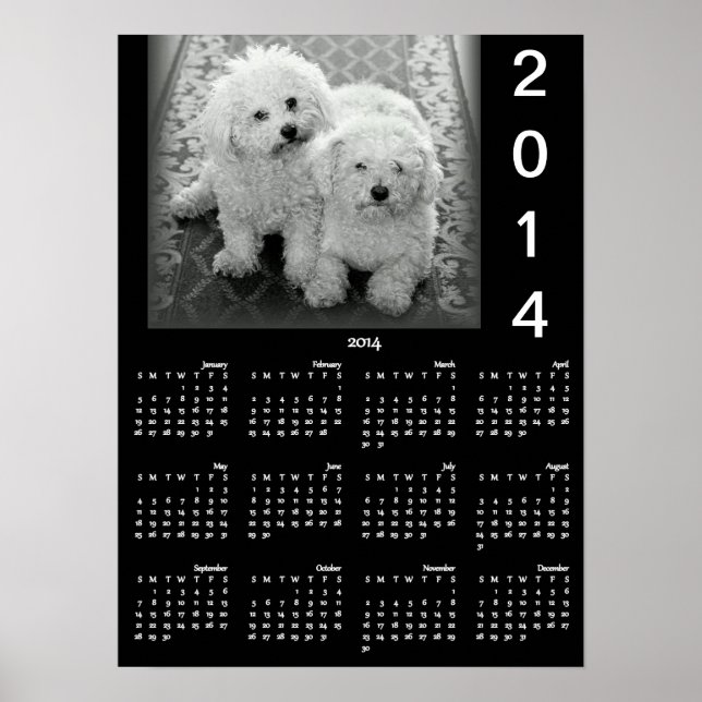 Calendrier Poster 2014 Ajoutez Votre Photo (Devant)