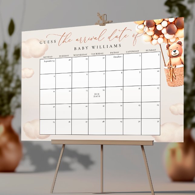 Calendrier Poster Devinez la Date Prévue (Créateur téléchargé)