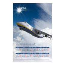 Calendrier Poster Hommage 2026 Antonov An-225 Mriy