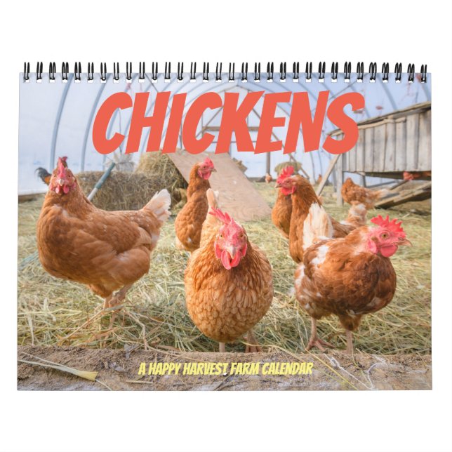 Calendrier Poulets 2019 - Ferme heureuse de récolte (Protection)
