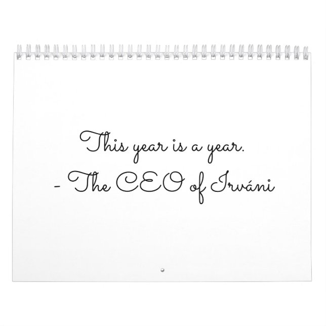 Calendrier pour l'année. (Protection)