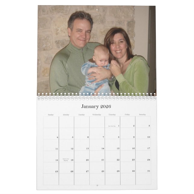 Calendrier pour le pigeon de grand-maman (Jan 2026)