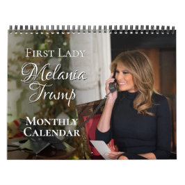 Calendrier Première Dame Melania Trump 2025 Photo Mur mensuel