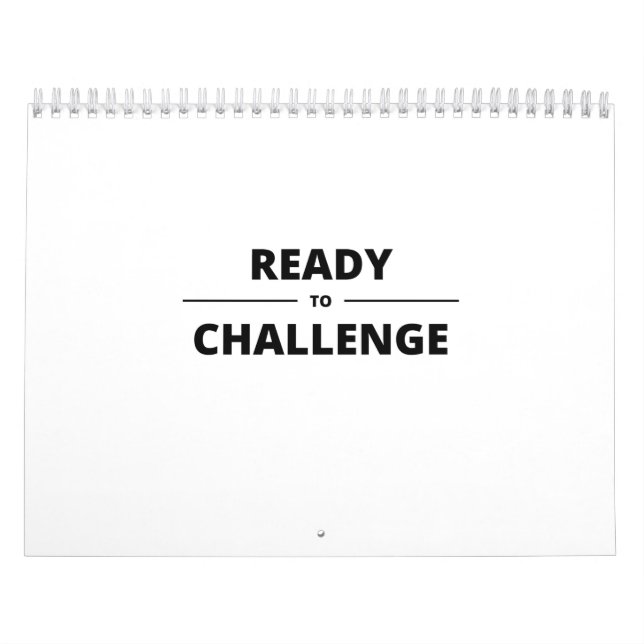 CALENDRIER PRÊT À RELEVER LE DÉFI (Protection)