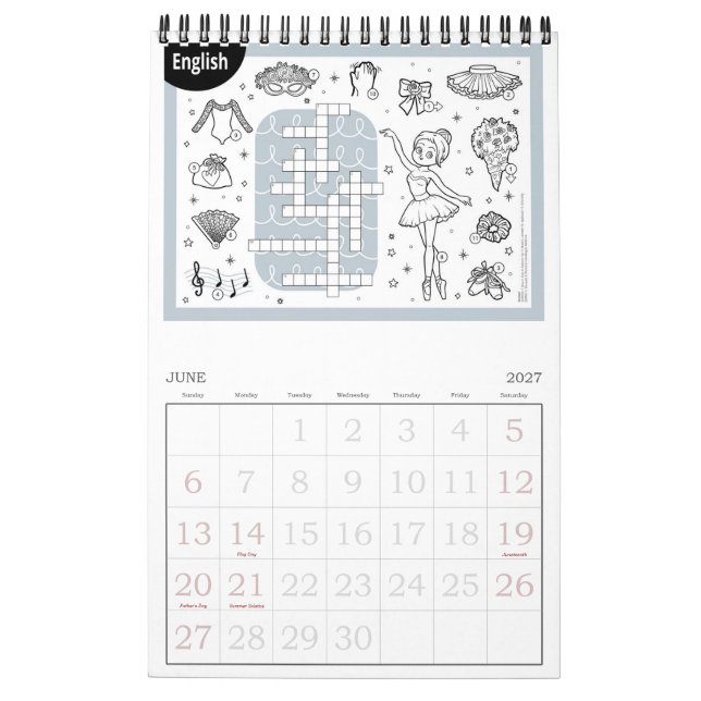 Calendrier Princesse Ballerina (Jun 2027)