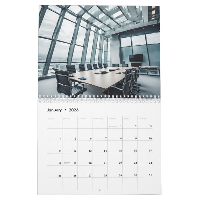 Calendrier Professionnel personnalisé (Jan 2026)