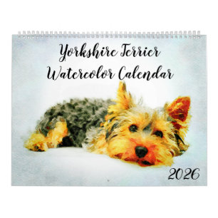 Calendrier Propriétaire de chien Terrier Yorkshire 2026 Maman