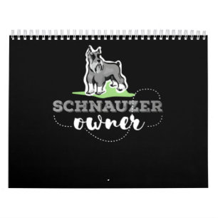 Calendrier Propriétaire de Schnauzer Lover