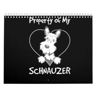 Calendrier Propriété De Mon Schnauzer