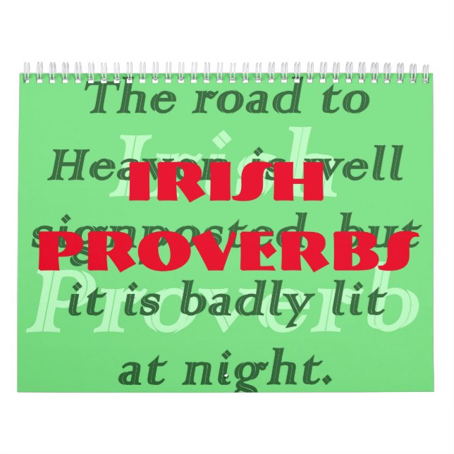 Calendrier Proverbes irlandais (Protection)