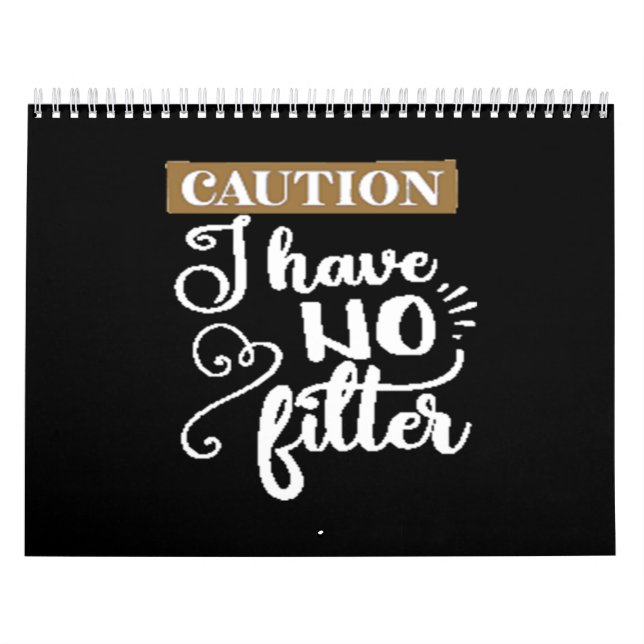 Calendrier prudence Je n'ai pas de filtre (Protection)