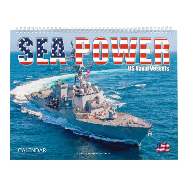 Calendrier PUISSANCE MARITIME - Navires de la marine américai (Protection)