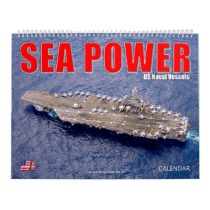 Calendrier PUISSANCE MARITIME - Navires de la marine américai
