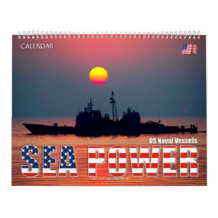Calendrier PUISSANCE MARITIME - Navires de la marine américai