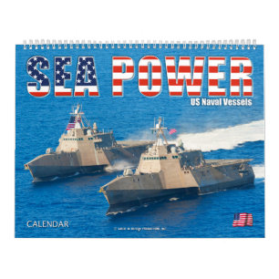 Calendrier PUISSANCE MARITIME - Navires de la marine américai