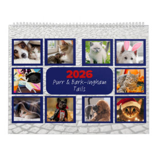 Calendrier 'Purr & Bark-ingham Tails' Personnalisation pour a
