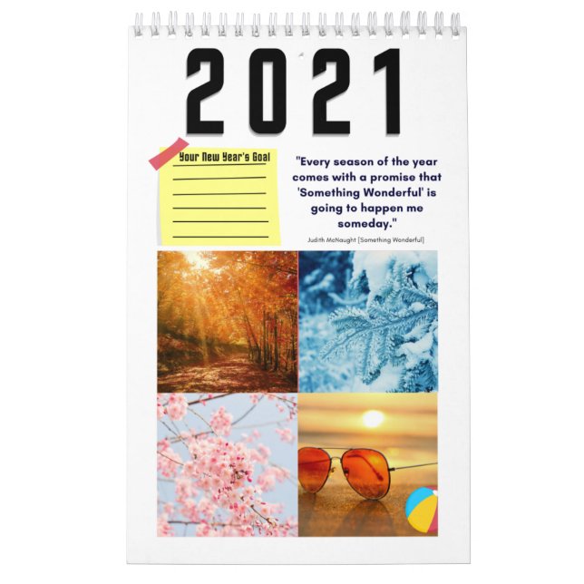 Calendrier Quatre saisons - hiver, printemps, été et automne (Protection)