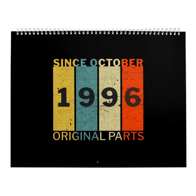 Calendrier Quota de rétro de Funny Birthday (Protection)