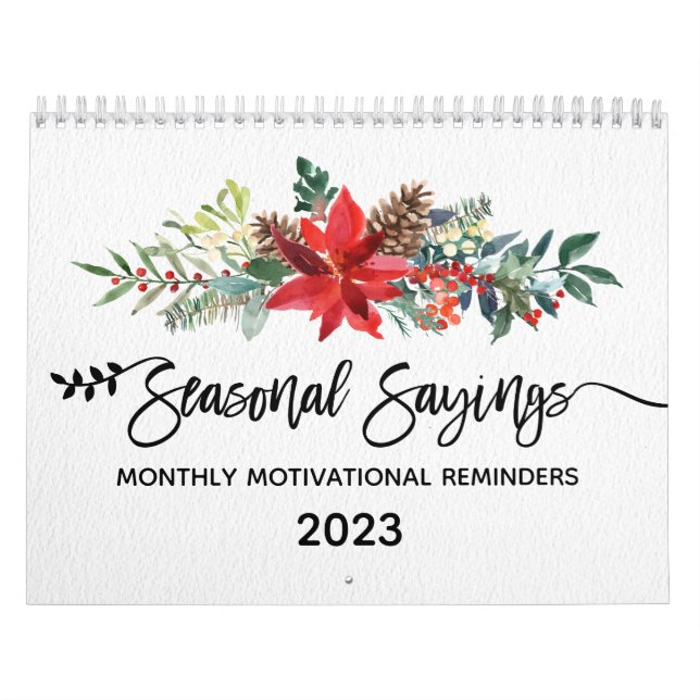 Calendrier Rappels Motivationnels mensuels des déclarations s (Protection)