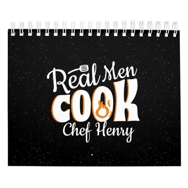 Calendrier Real Men Cook avec citations (Protection)