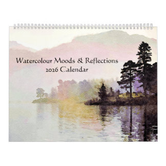 Calendrier Reflets d'eau Peinture aquarelle Lake District